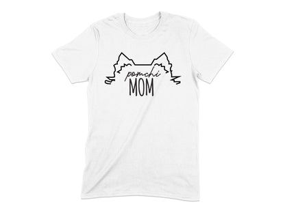 Pomchi Mom Cute Pet Lovers Graphic T-Shirt
