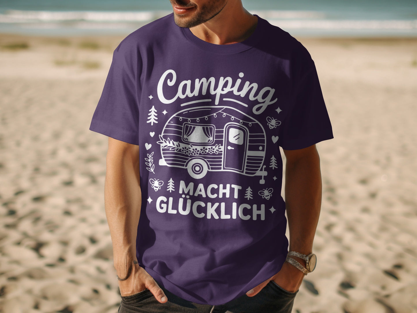 Camping Macht Glücklich Graphic T-Shirt product