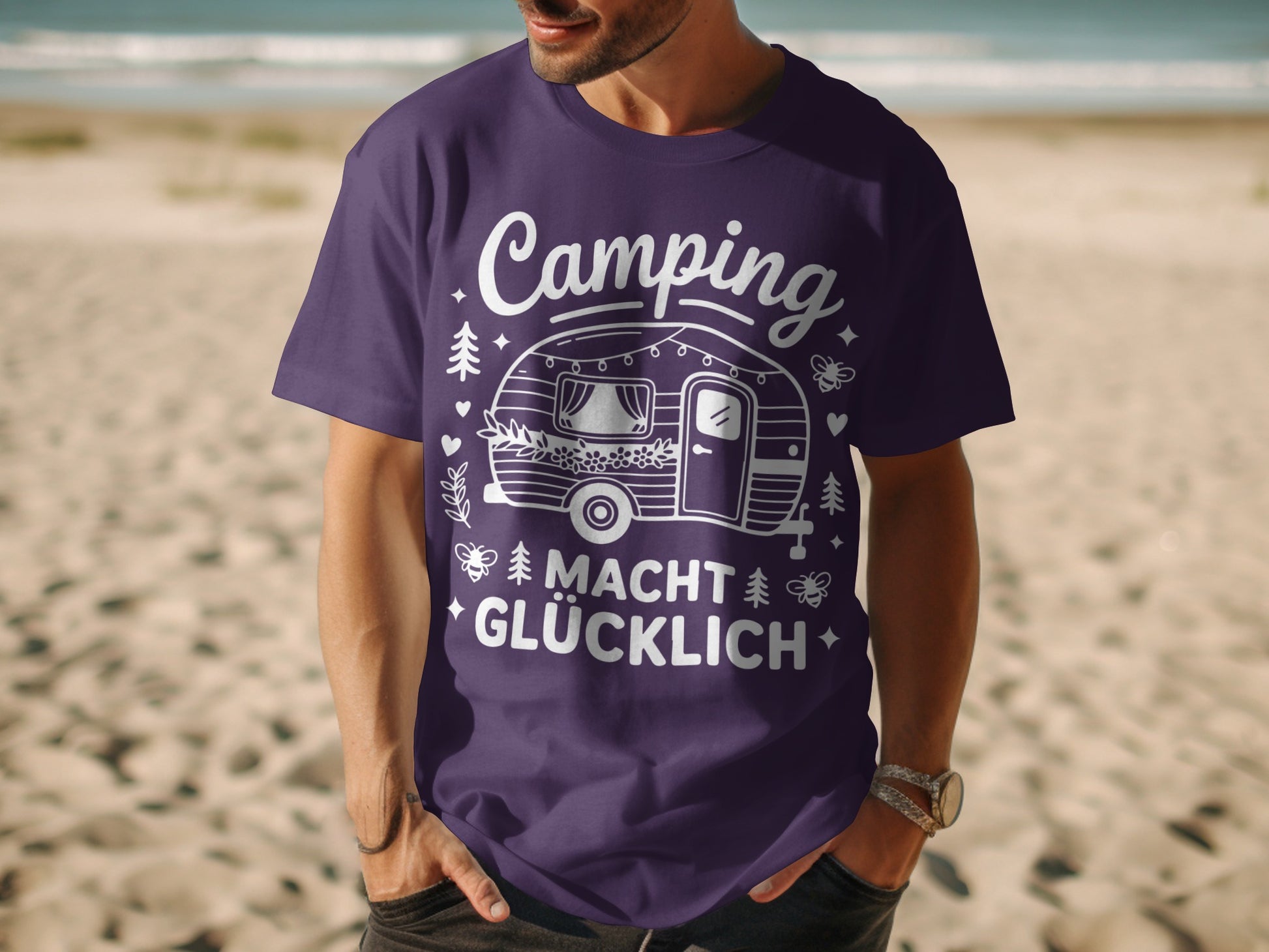 Camping Macht Glücklich Graphic T-Shirt product