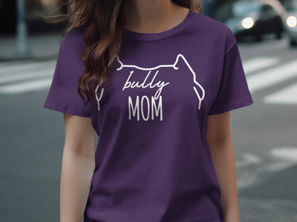 Bully Mom Purple Graphic T-Shirt