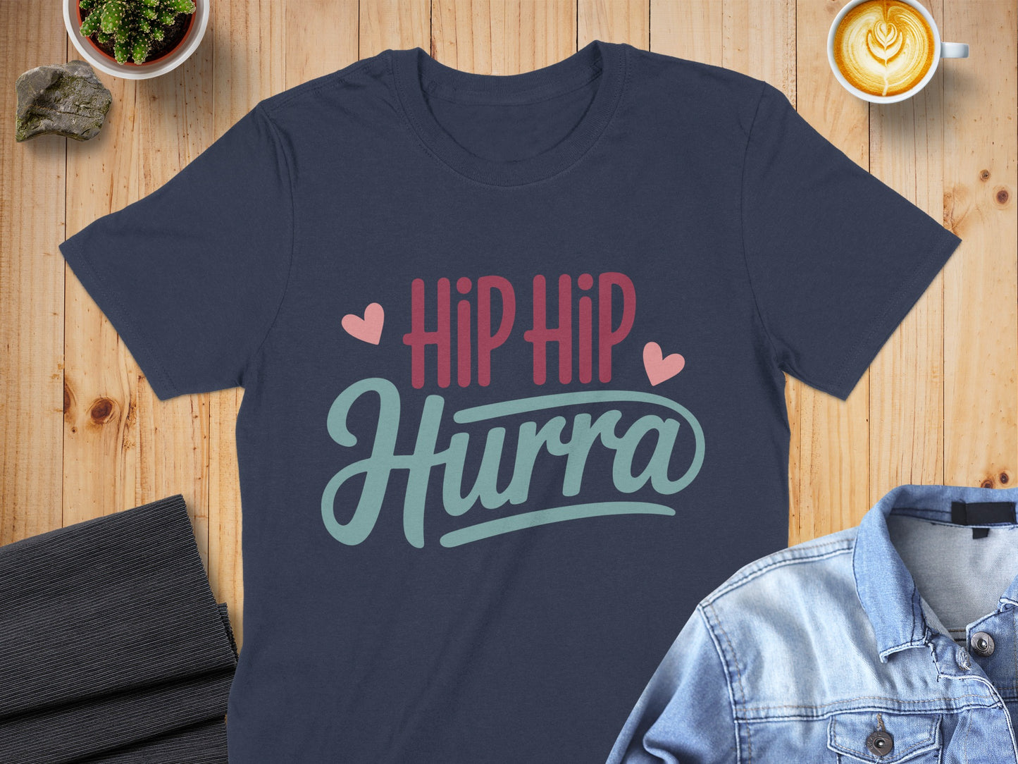 Hip Hip Hurra Fun and Playful T-Shirt Design