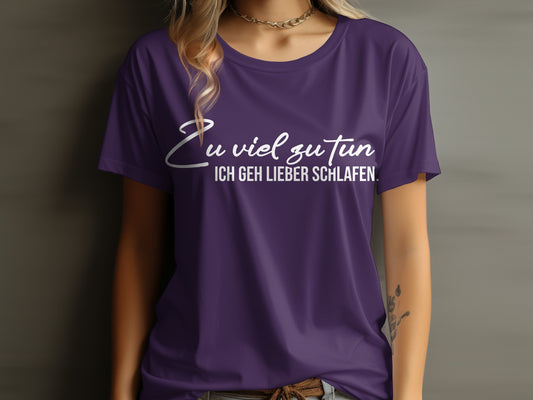 German Quote Shirt with Relaxed Fit Design