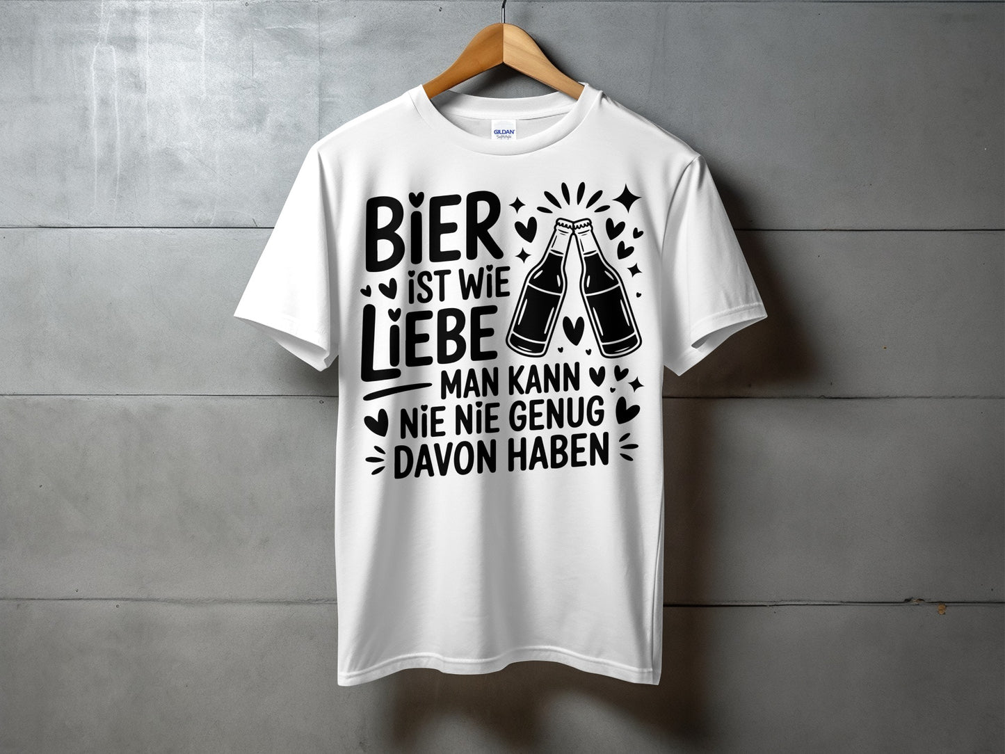 Bier ist wie Liebe man kann nie genug T-shirt