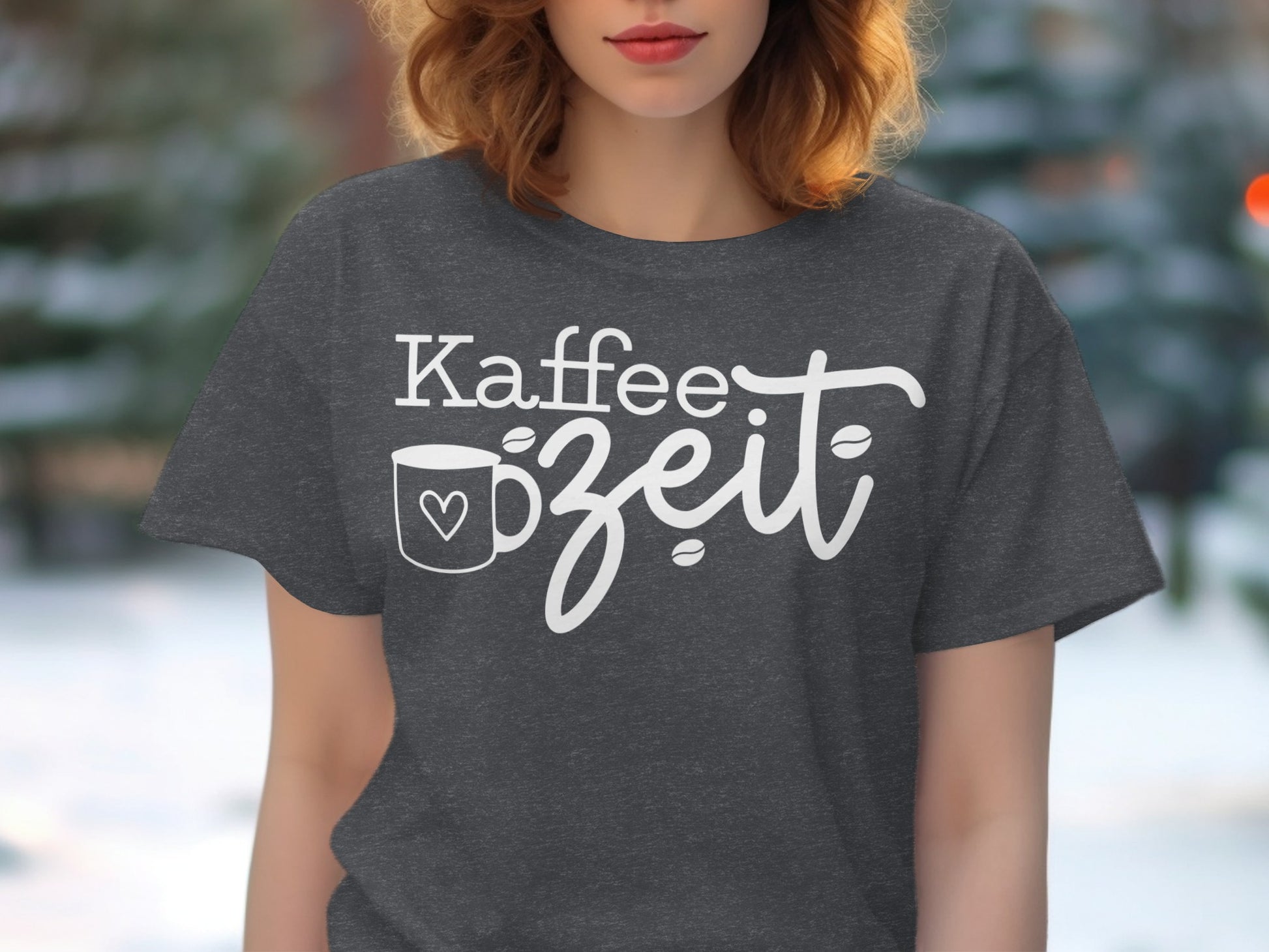 Kaffeezeit Casual Graphic Tee for Coffee Lovers