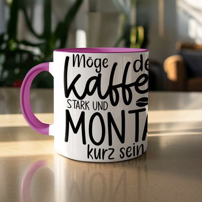 Möge der Kaffee stark und der Montag kurz sein mug