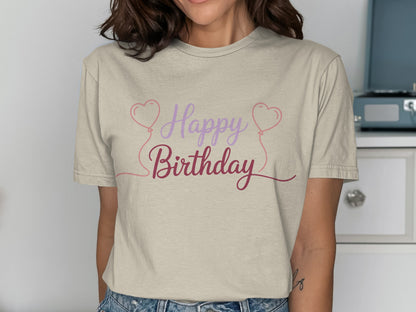 Happy Birthday Graphic Tee for Special Occasion