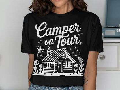 Camper on Tour Graphic Tee for Outdoor Enthusiasts