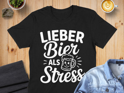 Lieber Bier Als Stress Graphic Tee product