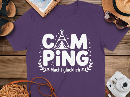 Camping Macht Glücklich Graphic T-shirt