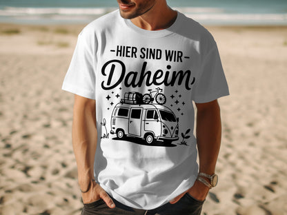 Hier Sind Wir Daheim Graphic Tee for Men