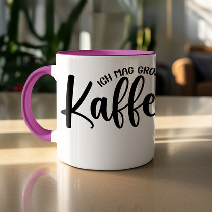 Ich mag großen Kaffee statement mug