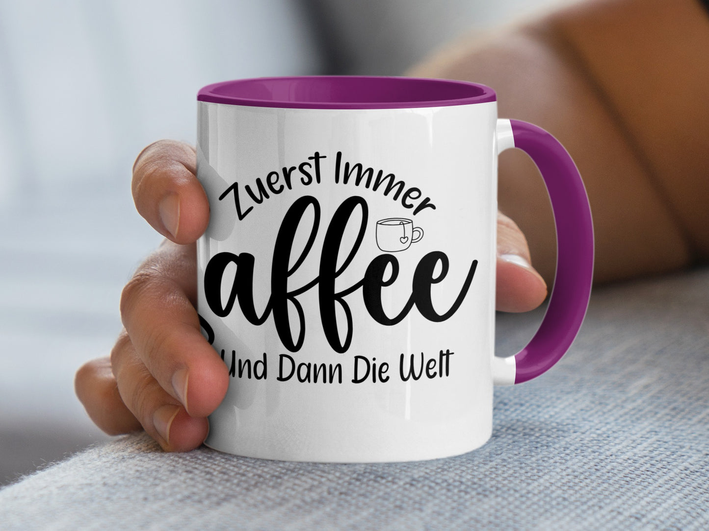 Zuerst Immer Kaffee Und Dann Die Welt Mug
