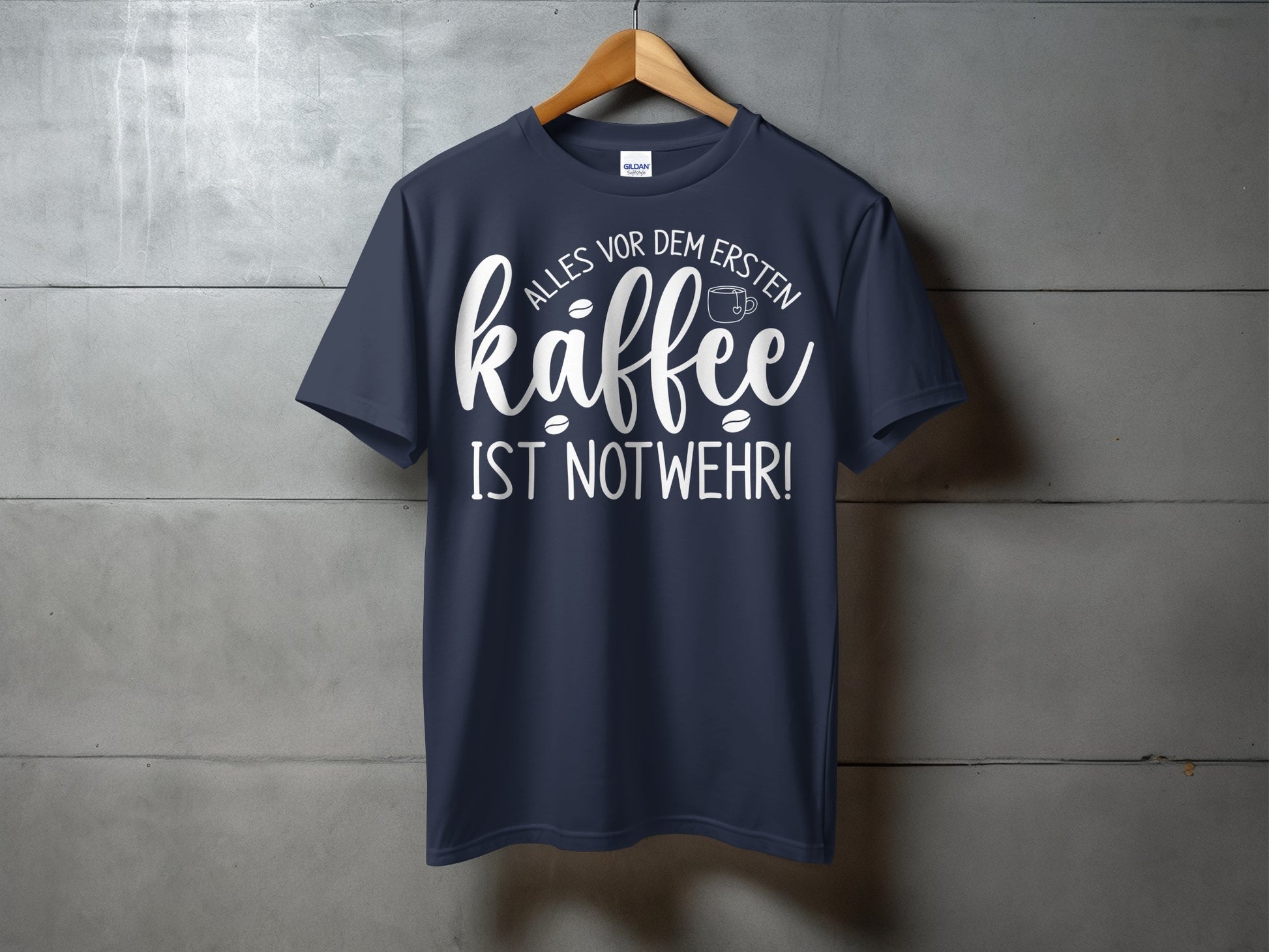 German Coffee Quote Graphic Print T-Shirt product