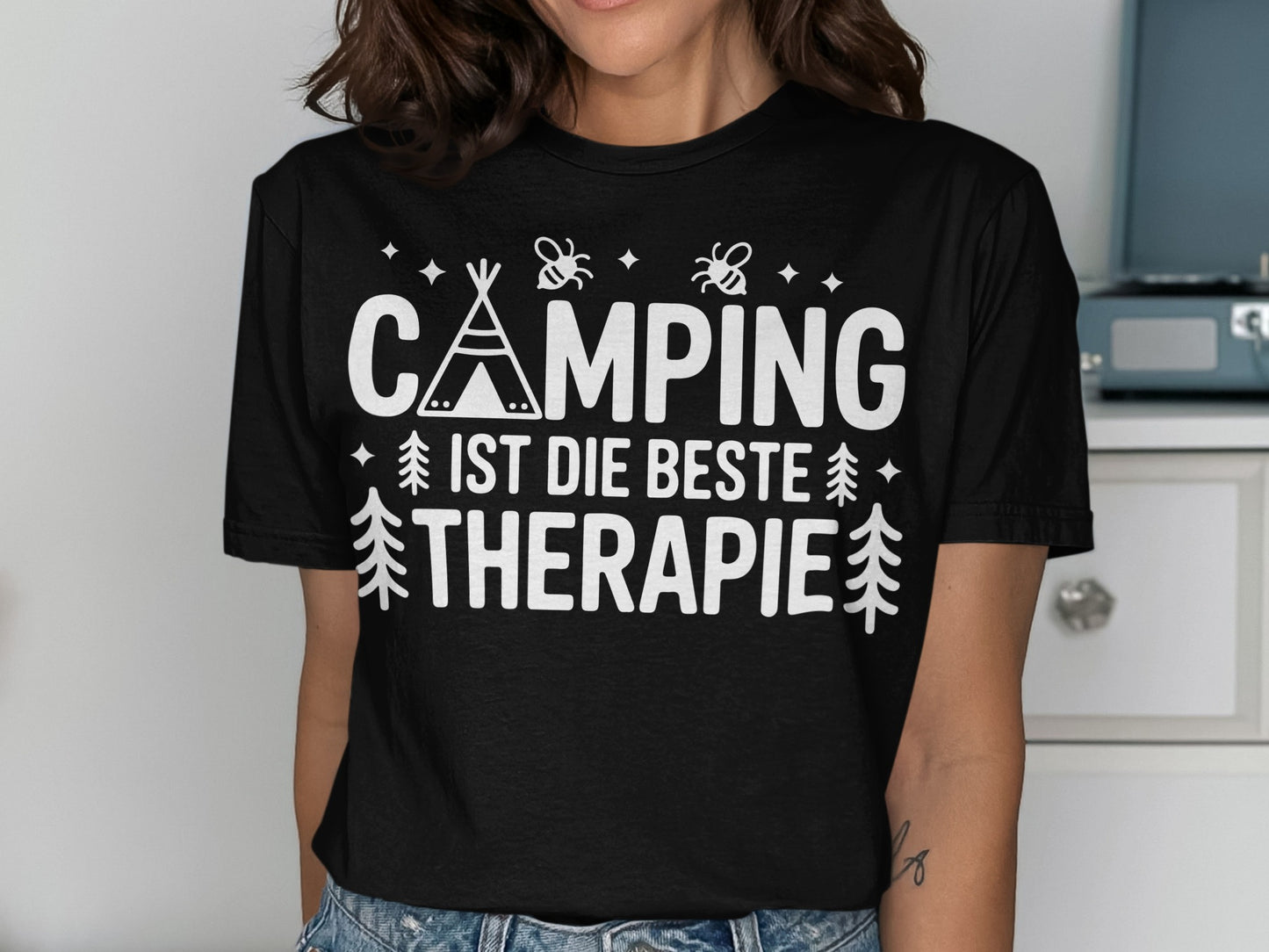 Camping Ist Die Beste Therapie Shirt