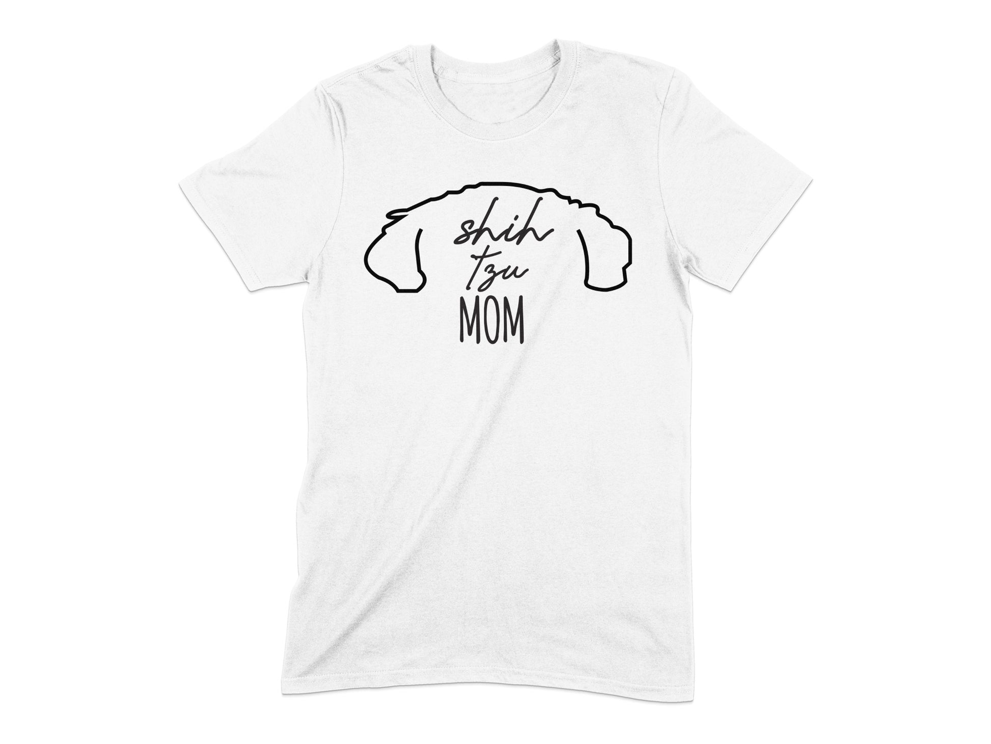 Shih Tzu Mom Graphic Tee Shirt for Dog Lovers