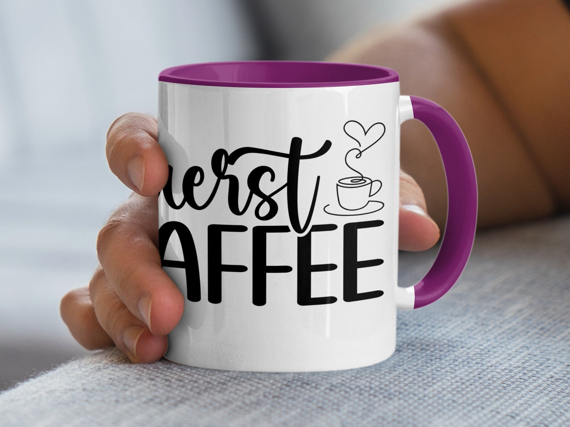 Coffee First Motivational Mug for Coffee Lovers