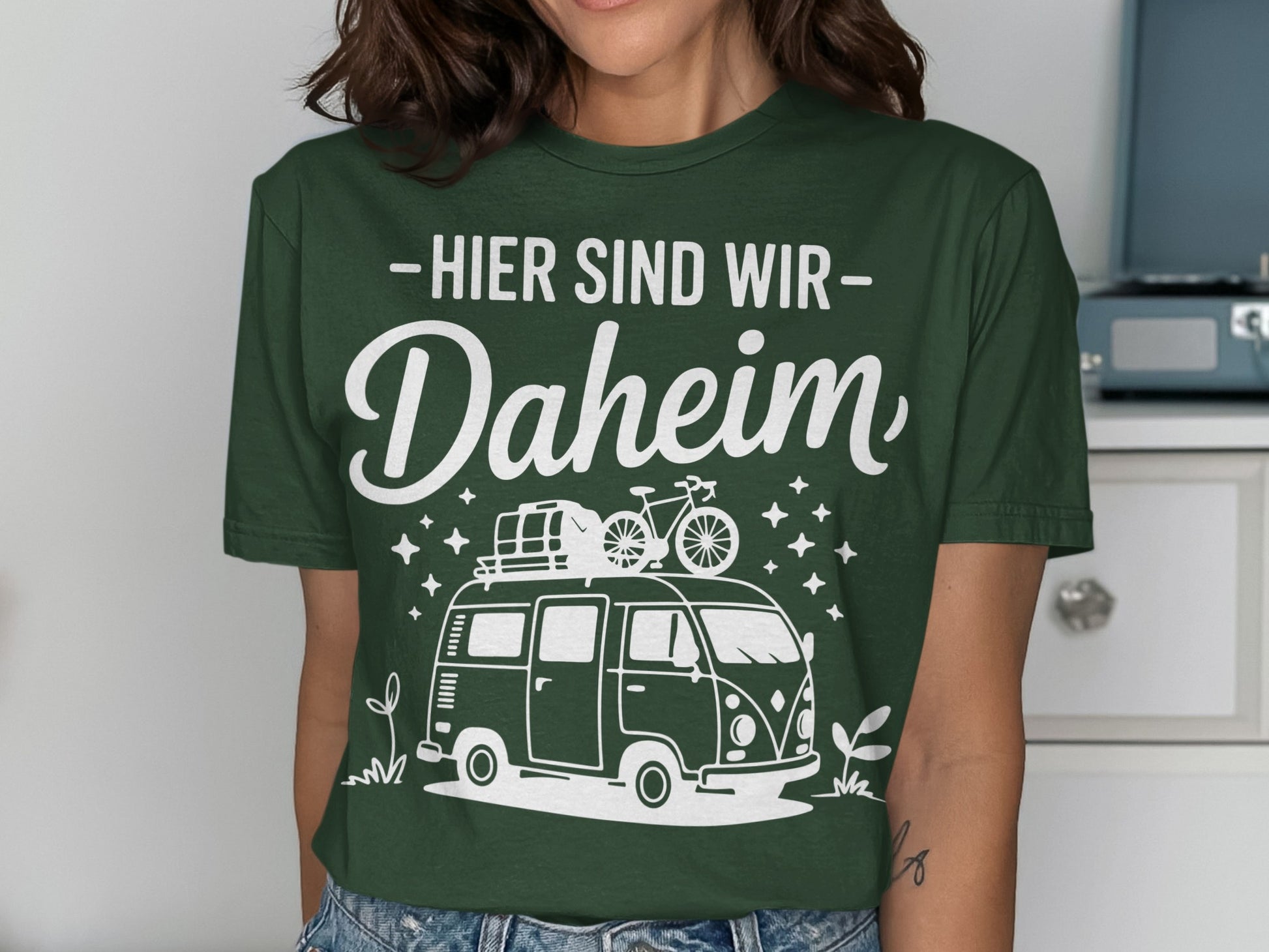 Hier Sind Wir Daheim fun stylish statement tee