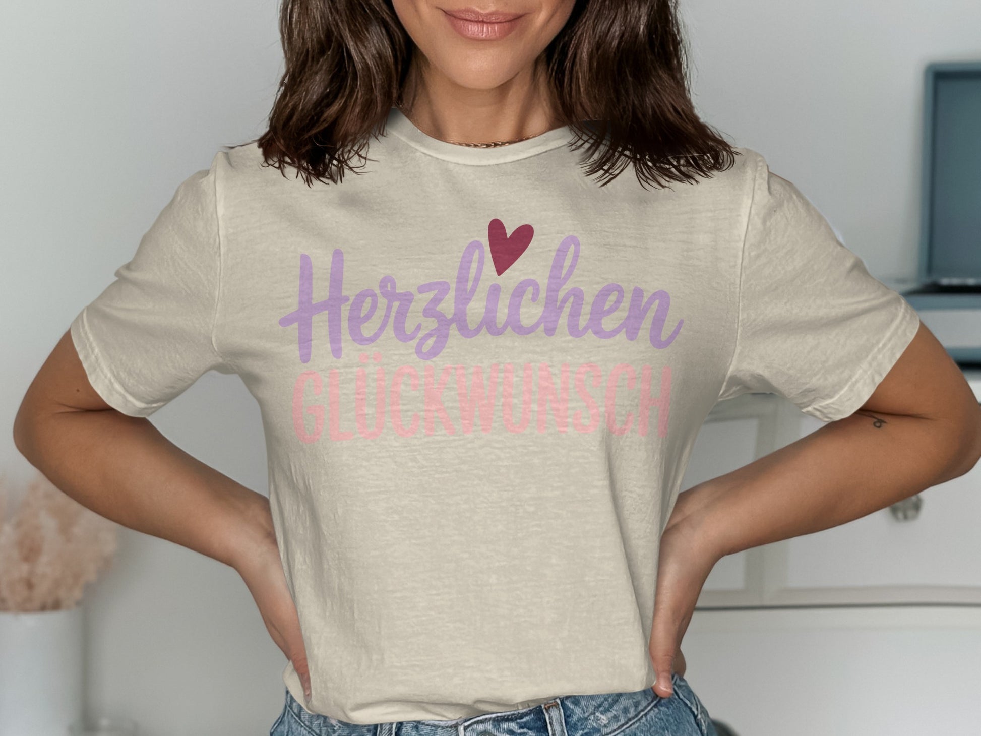 Herzlich Weneschrift Chat design casual tee