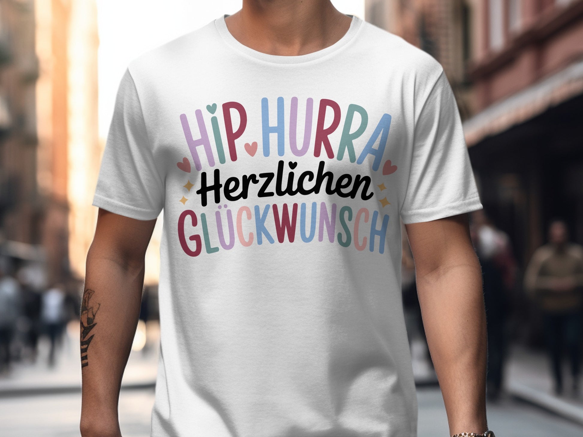 Hip Hurra Herzlichen Glückwunsch T-Shirt