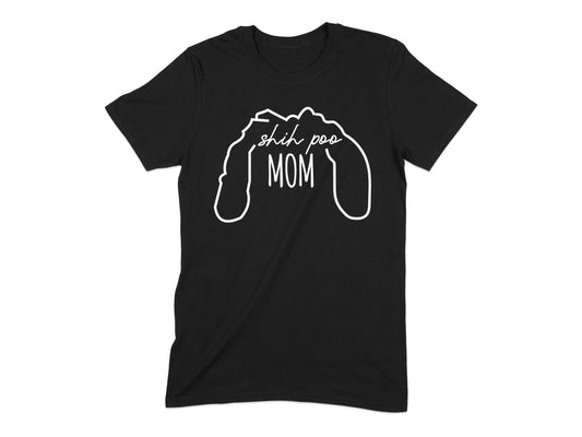 Shih Poo Mom T-Shirt for Proud Pet Owners