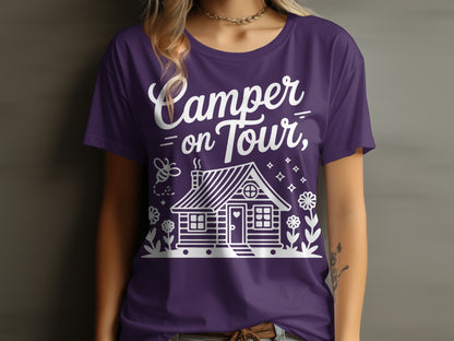 Stylish Camper on Tour Tee with Graphic Design