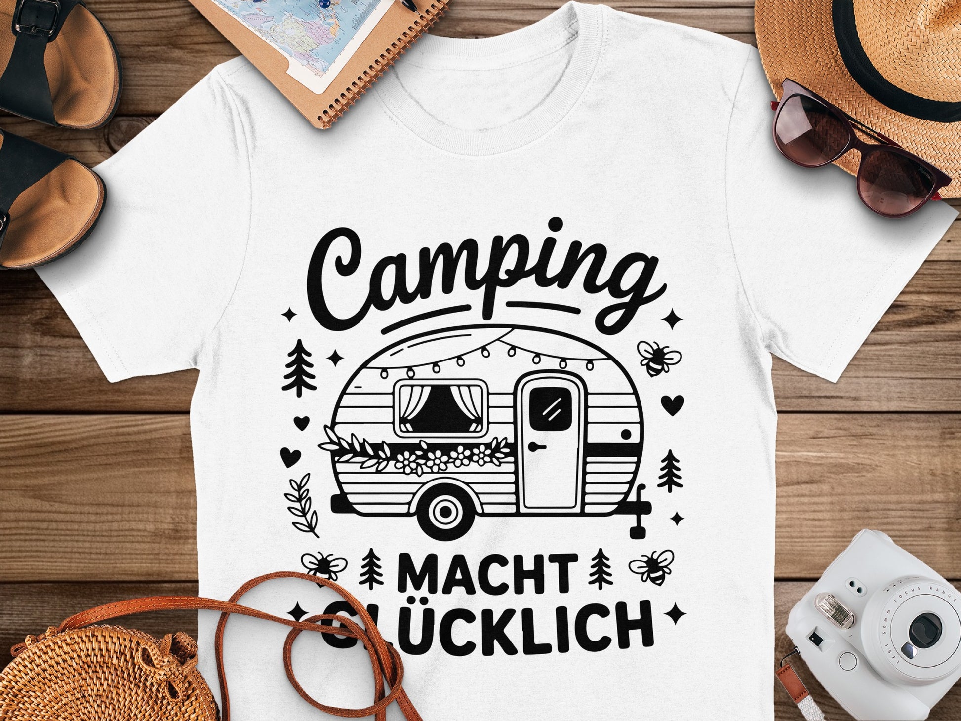 Camping Macht Glucklich Graphic T-Shirt