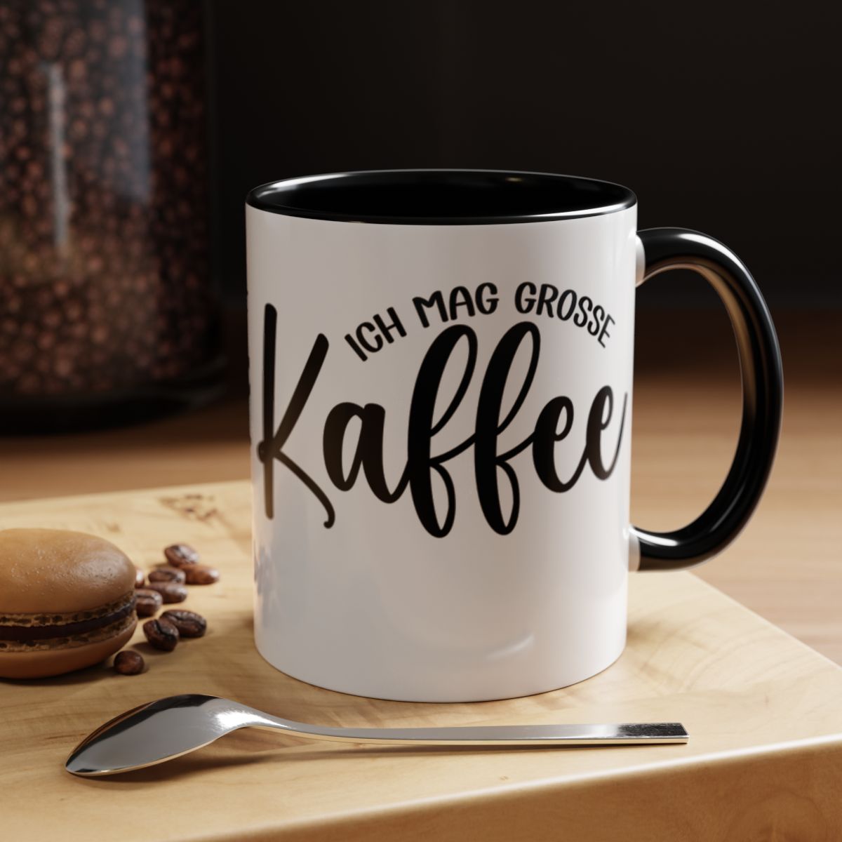 Ich mag grosse Kaffee design mug for coffee lovers