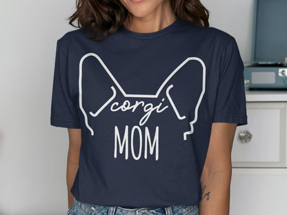 Corgi Mom Graphic T-Shirt for Corgi Lovers