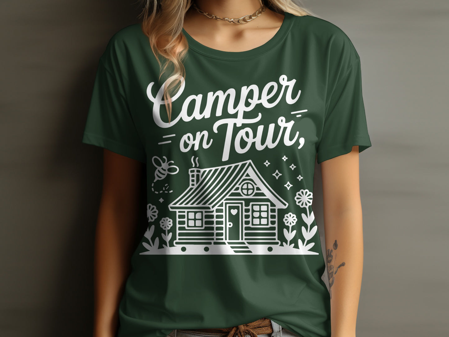 Camper on Tour House Graphic T-Shirt