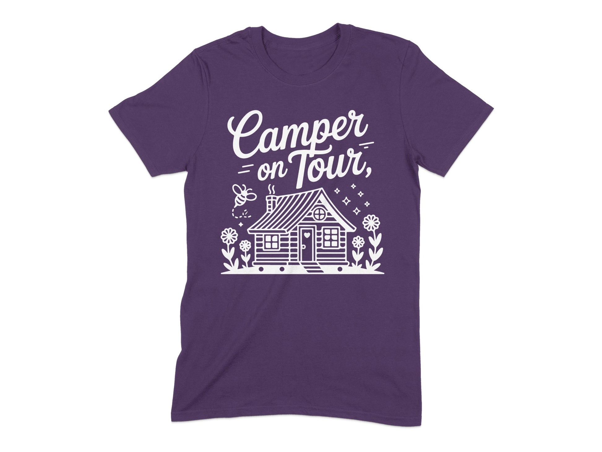 Camper On Tour Graphic Design T-Shirt