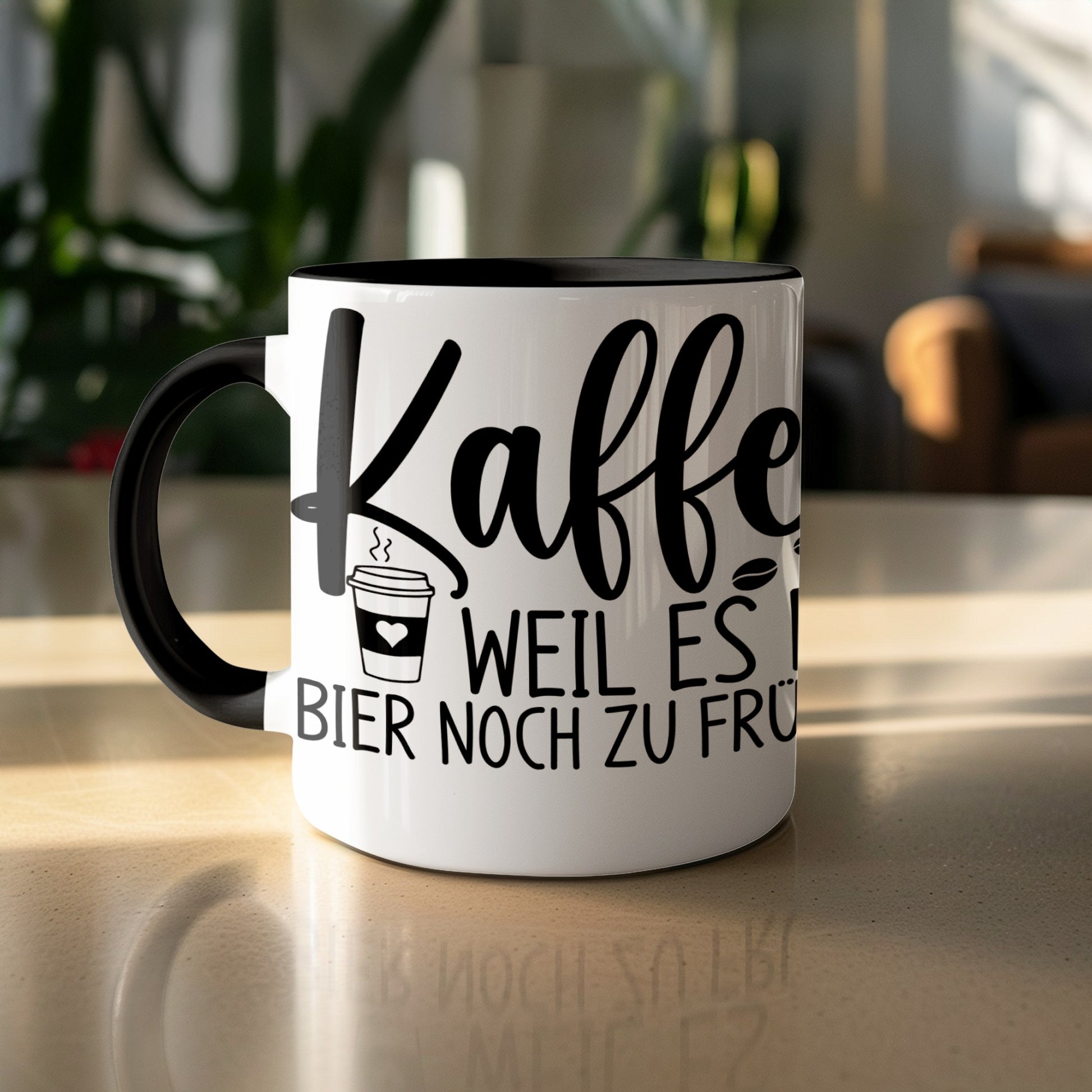 Kaffee weil es für Bier noch zu früh mug