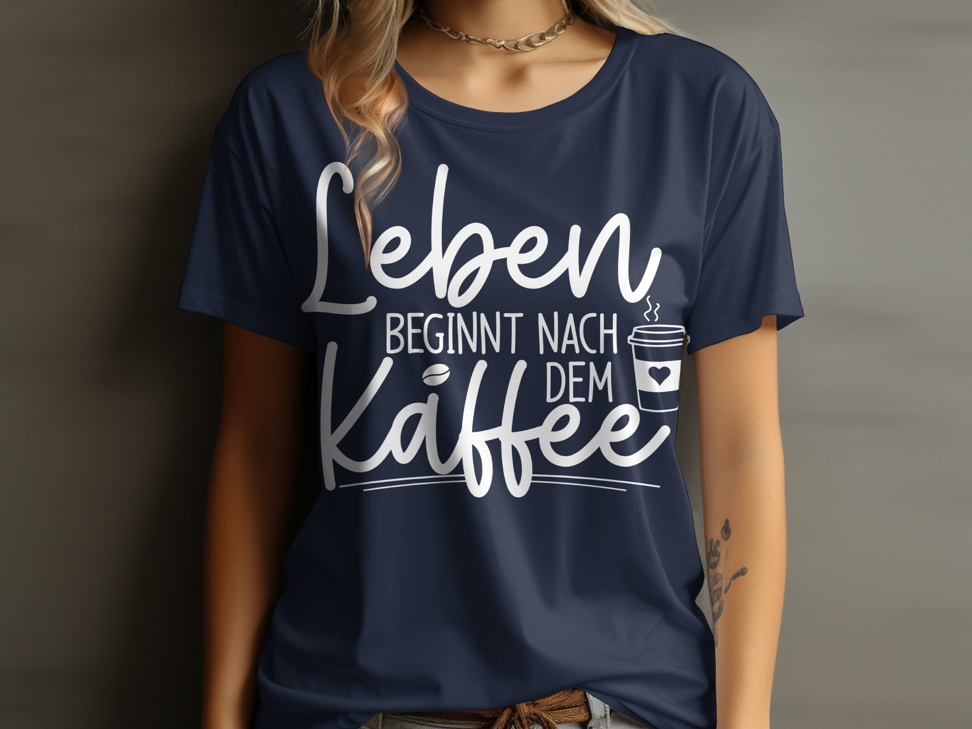 Leben Beginnt nach dem Kaffee T-shirt