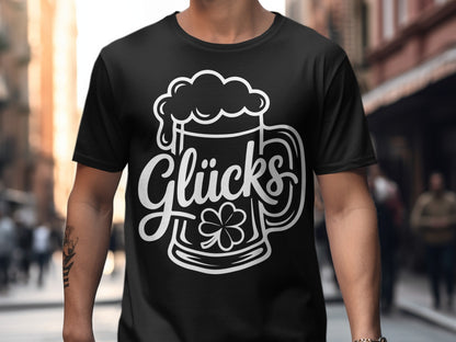 Glücks Beer Mug Graphic Tee for a Fun Look