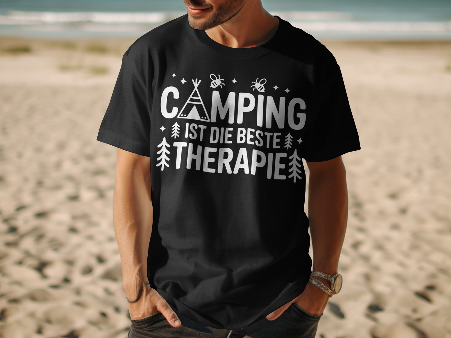 Camping Ist Die Beste Therapie T-Shirt
