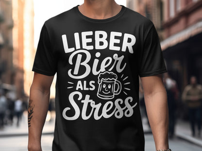 Lieber Bier Als Stress Graphic Tee