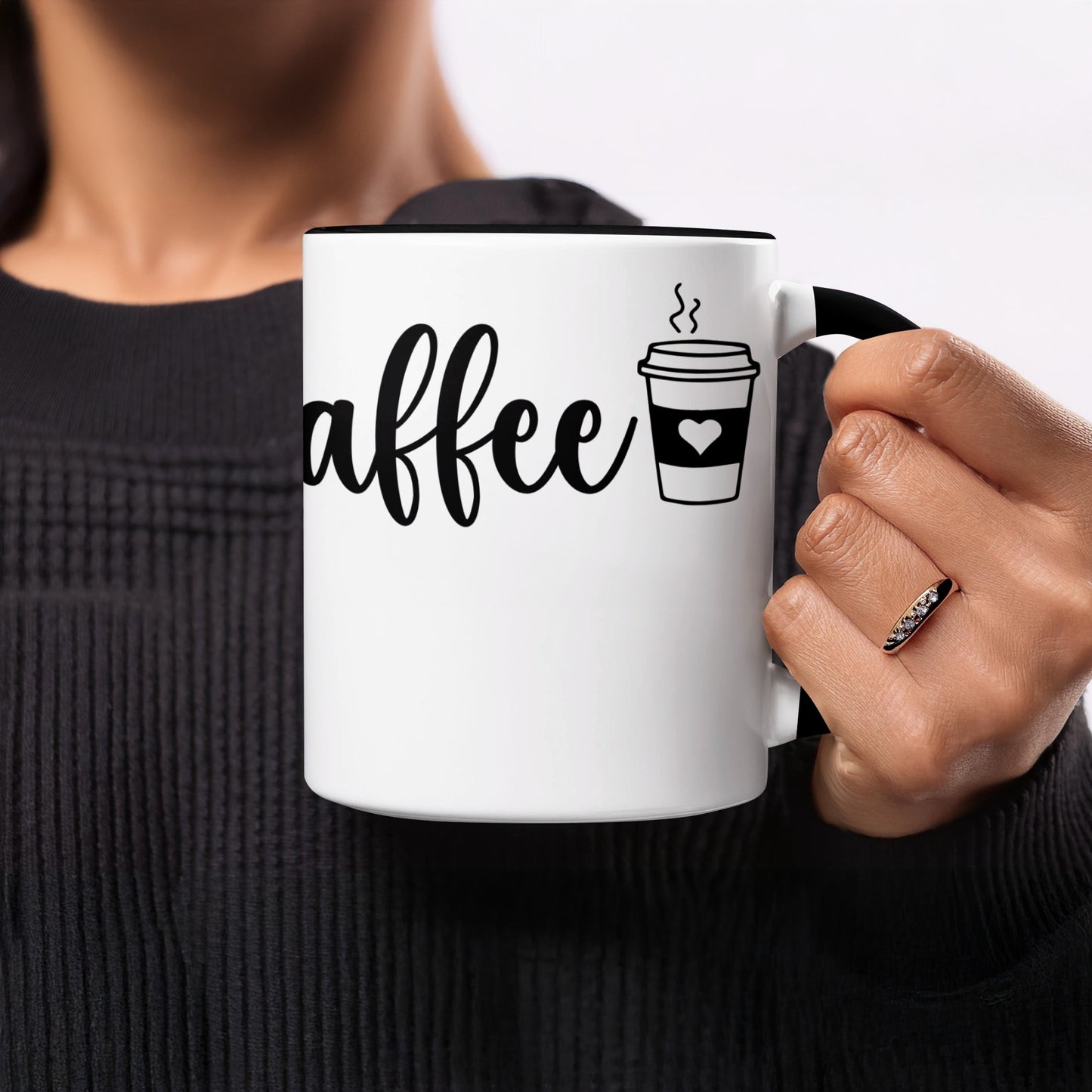 Coffee Mug with Heart and Steam Design Mug