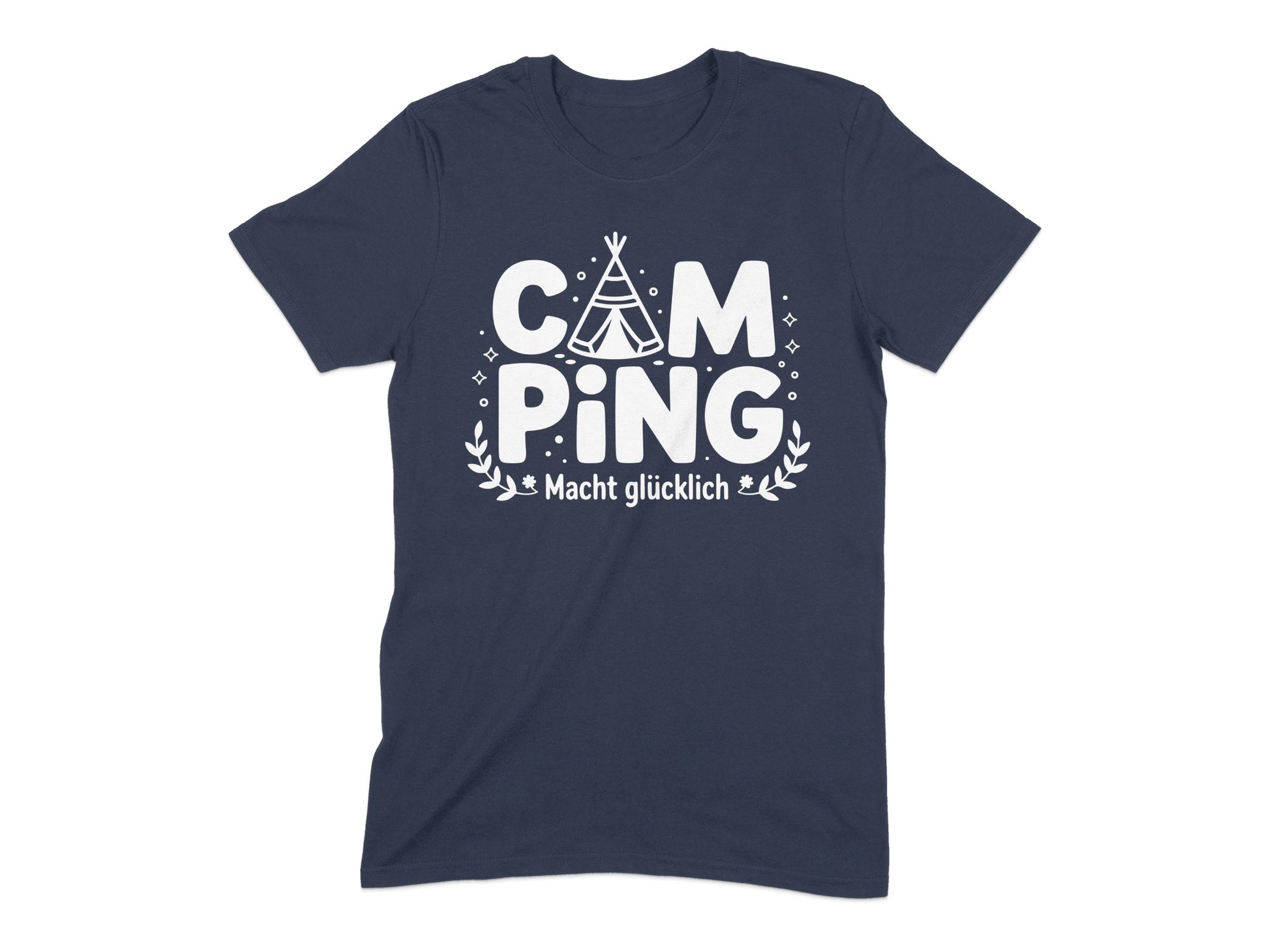 Camping Macht Glücklich Printed T-Shirt