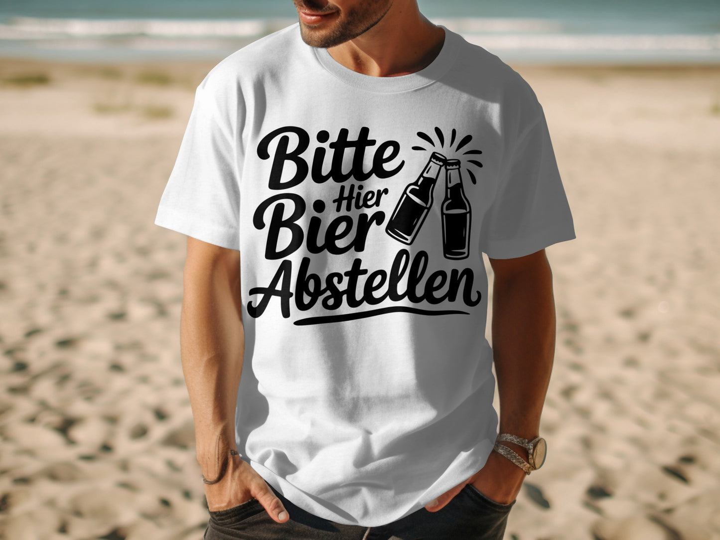 Bitte Hier Bier Abstellen T-Shirt