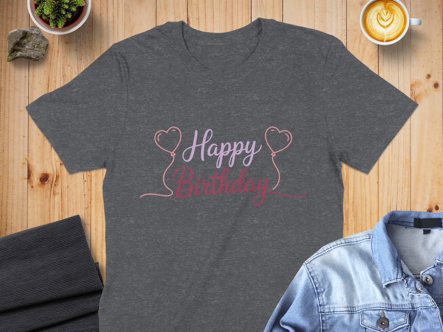 Happy Birthday Message with Heart T-shirt product