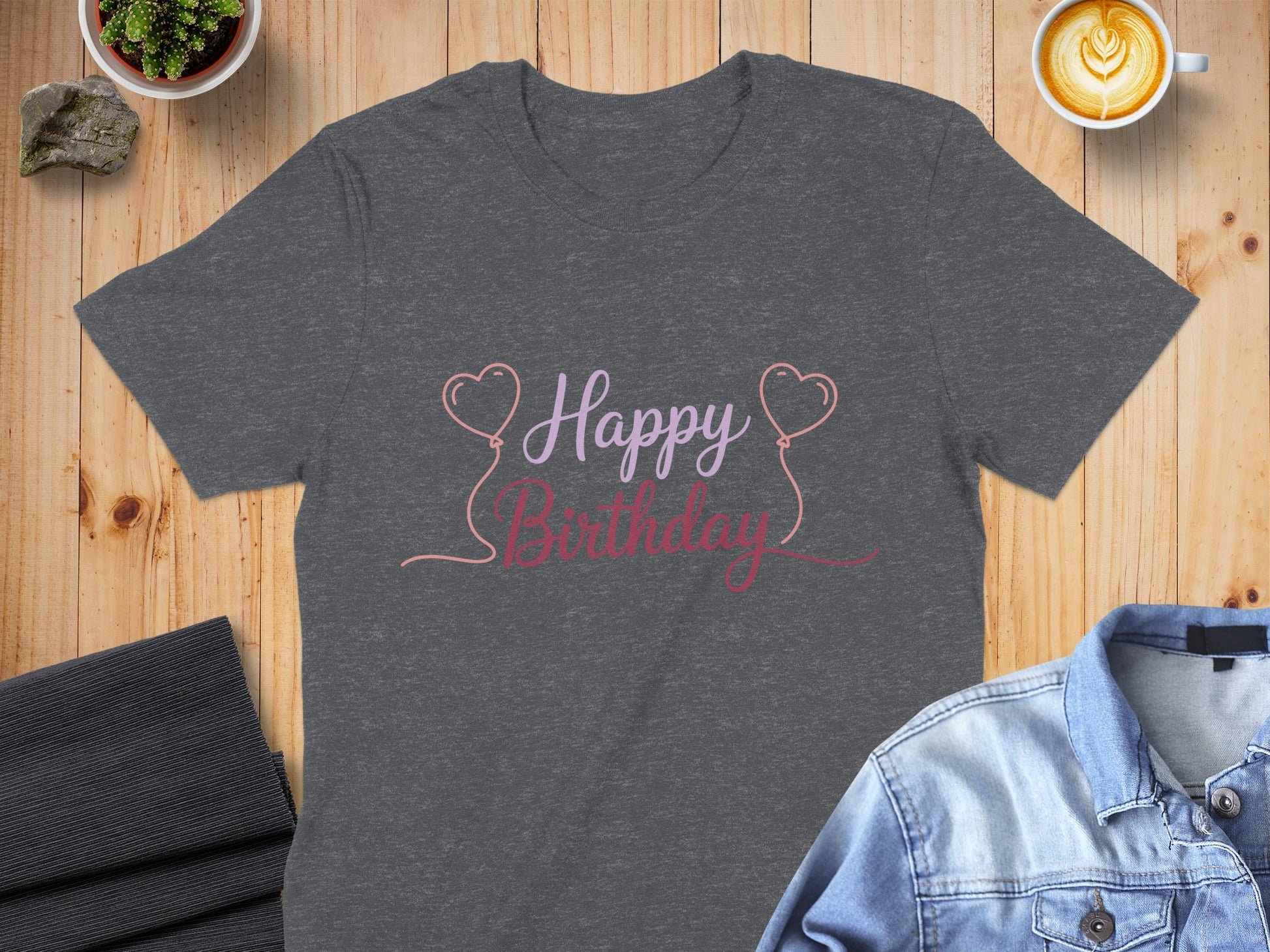Happy Birthday Message with Heart T-shirt product