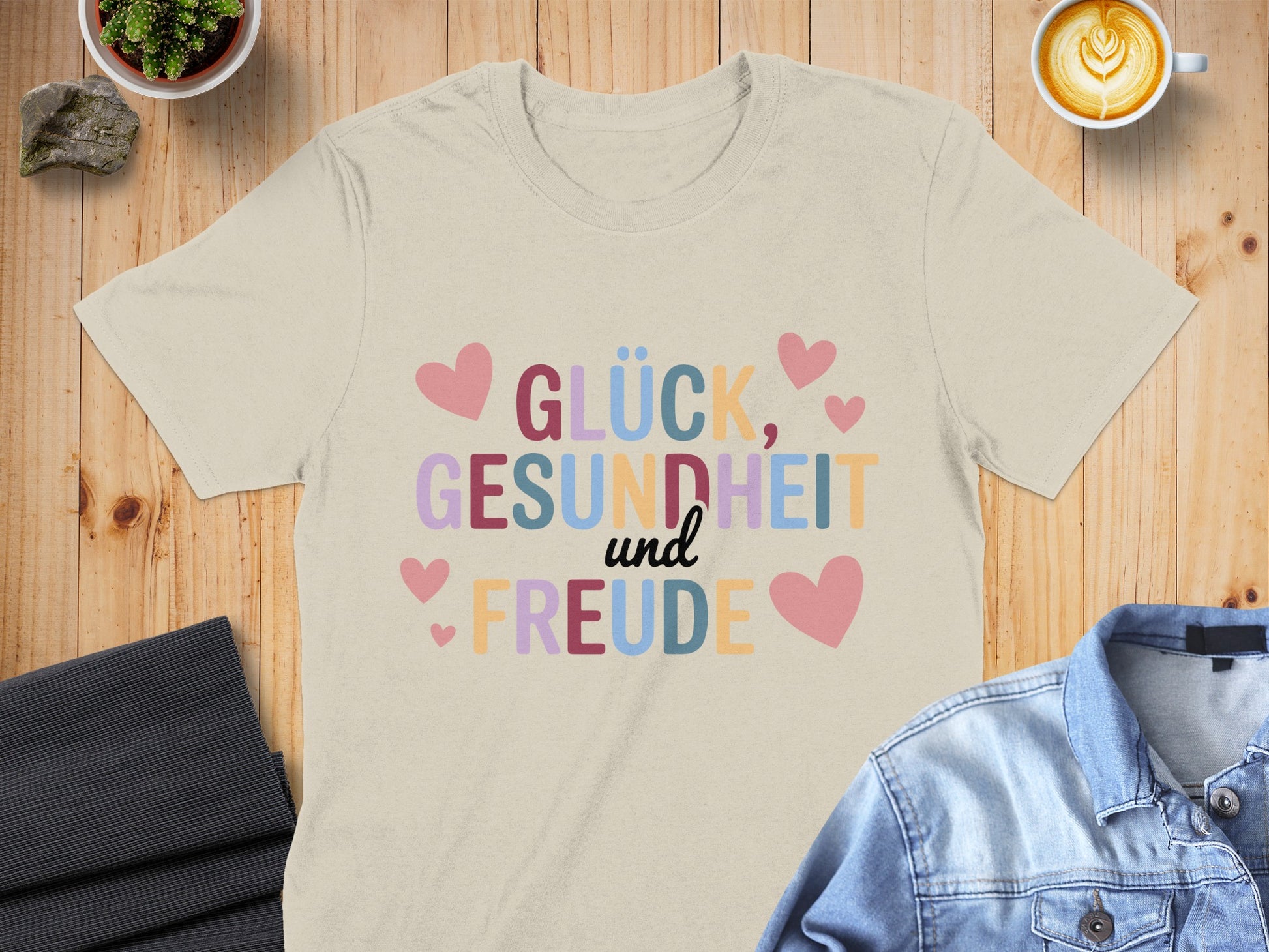Glück Gesundheit und Freude T-shirt product