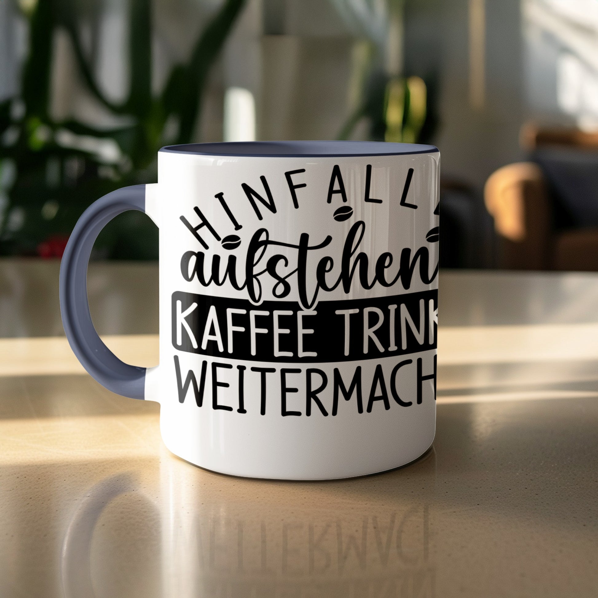 Motivational Mug with Inspirational German Quote