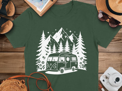 Adventure Van Camping Graphic T-Shirt
