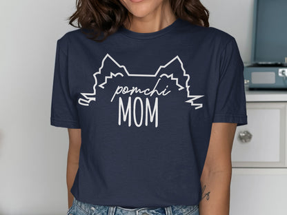 Pomchi Mom T-Shirt for Dog Lovers
