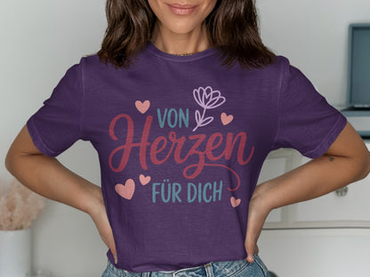 Heartfelt Best Wishes in German Graphic T-Shirt