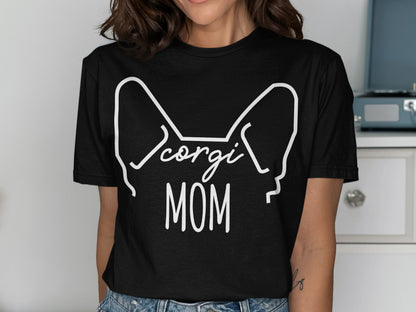 Corgi Mom Graphic Tee for Dog Lovers Shirt