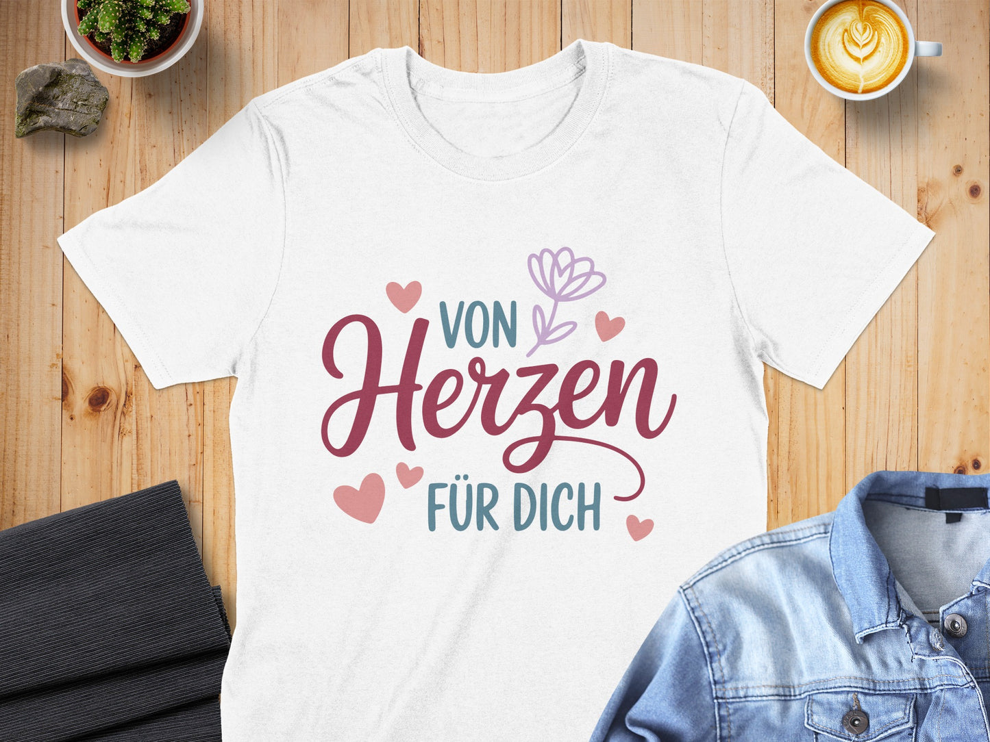 Von Herzen für Dich Graphic T-Shirt for Women
