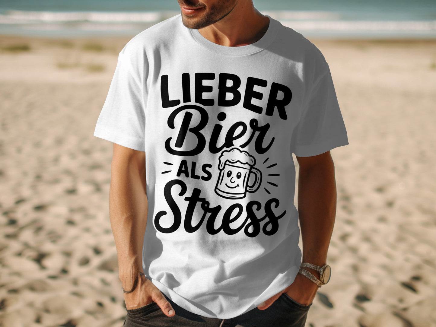 Lieber Bier Als Stress T-shirt