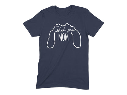 Shih Poo Mom Graphic Tee for Dog Lovers T-shirt