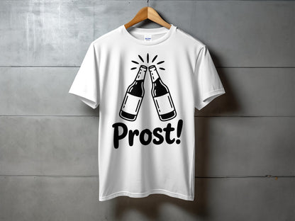 Prost Cheers Graphic T-Shirt for Party Enthusiasts